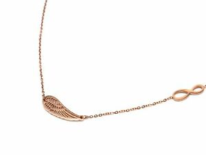 【送料無料】ジュエリー・アクセサリー アンジュウィングペンダントファインチェーンネックレスcc2099e collier fine chaine avec pendentif aile dange ajouree et infini ac 【送料無料】ジュエリー・アクセサリー アンジュウィングペンダントファインチェーンネックレスcc2099e collier fine chaine avec pendentif aile dange ajouree et infini ac