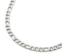 【送料無料】ジュエリー・アクセサリー チェーンネックレスリンクグルメシルバースチールcc3378e collier chaine maillons gourmette acier argente