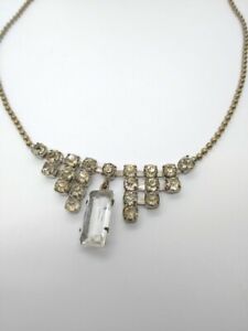 yzWG[EANZT[ u[CXg[lbNXre[Wtres joli ras du coup collier strass brillants 1950 vintage