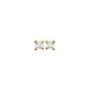 【送料無料】ジュエリー・アクセサリー イヤリングゴールドプレートジルコニウムスクエアboucles d oreilles clous plaque or zirconium carre 3mm