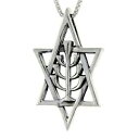 【送料無料】ジュエリー・アクセサリー メノアペンダントダビデシルバースターリングスターイタリアボックスチェーンargent sterling etoile de david avec menorah pendentif,18 italien boite chaine