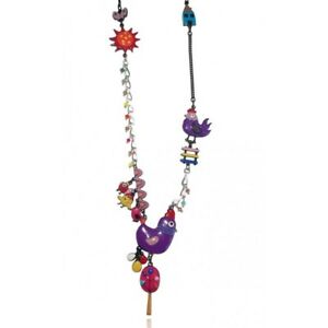 ジュエリー・アクセサリー ジュエリープールネックレスココリココレクションバイオレットロリロタlol bijoux collier poule collection cocorico violet lolilota