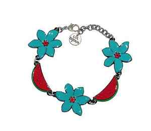 【送料無料】ジュエリー・アクセサリー ジュエリースイカブレスレットティアレフラワーターコイズレッドlol bijoux bracelet pasteque amp; fleur de tiare turquoise rouge