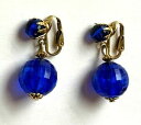 【送料無料】ジュエリー・アクセサリー イヤリングクリップヴィンテージボールboucle doreille clips vintage boule bleu tres beau 3,3cm hong kong(4)