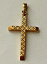 【送料無料】ジュエリー・アクセサリー ペンデンティフゴールドメッキクロスパンチbeau pendentif la croix plaque or poinconne 3,85cm 18,980円