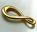 【送料無料】ジュエリー・アクセサリー ブローチモネゴールデンラインゴールドトーンブローチピンbroche monet dore ligne infini goldtone brooch pins comme neuf 7,2cm