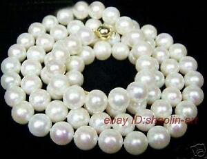 【送料無料】ジュエリー・アクセサリー ネックレス78mm, beau, blanc, perles deau douce, collier, 82cm