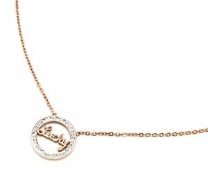 【送料無料】ジュエリー・アクセサリー ラッキースチールサークルペンダントローズコントファインチェ..