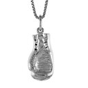 yzWG[EANZT[ Vo[X^[O{NVOO[uy_gubNC`C^A`F[{bNXargent sterling boxe gant pendentif breloque, 18 italien boite chaine