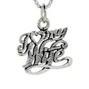 【送料無料】ジュエリー・アクセサリー シルバースターリングワードペンダントブレロックイタリアボックスargent sterling i love my femme mot pendentif breloque, 18 italien boite