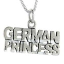 【送料無料】ジュエリー・アクセサリー シルバースターリングドイツプリンセスペンダントブレロックイタリアargent sterling allemagne princesse mot pendentif breloque,18 italien