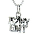 【送料無料】ジュエリー・アクセサリー シルバースターリングワードペンダントブレロックイタリアボックスargent sterling i love my emt mot pendentif breloque,18 italien box