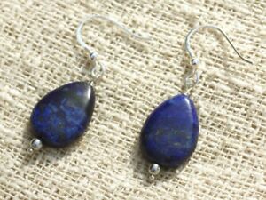 【送料無料】ジュエリー・アクセサリー シルバーイヤリングラピスラズリドロップboucles doreilles argent 925 et lapis lazuli gouttes 18x13mm