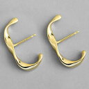 boucles doreilles forme de c torsadees mobius en or 18k femme bijoux argent 925シルバージュエリーイヤリング※注意※NYからの配送になりますので2週間前後お時間をいただきます。人気の商品は在庫が無い場合がございます。ご了承くださいませ。サイズの種類の商品は購入時の備考欄にご希望のサイズをご記載ください。　携帯メールでの登録ですと楽天からのメールが届かない場合がございます。