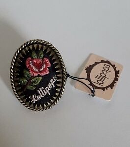 【送料無料】ジュエリー・アクセサリー ロリポップブロンズメタルリングメダリオンlollipops bague en metal bronze forme medaillon avec broderies 【送料無料】ジュエリー・アクセサリー ロリポップブロンズメタルリングメダリオンlollipops bague en metal bronze forme medaillon avec broderies