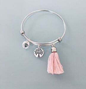 【送料無料】ジュエリー・アクセサリー ヨウクツリーライフブレスレットジュエリーアイデアbracelet jonc arbre vie a parfumer en acier inoxydable, bijou femme, idee cadeau