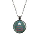 【送料無料】ジュエリー・アクセサリー シルバーパンダフードマイラーリーネックレスブロンズmylery collier avec motif a capuche panda argent ou bronze 28mm