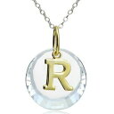 【送料無料】ジュエリー・アクセサリー シルバーツーシェードスワロフスキーネックレス925 argent deux nuances t initiale collier avec swarovski elements(4)