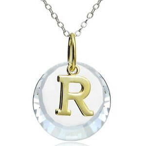 スワロフスキー 【送料無料】ジュエリー・アクセサリー シルバーシェードスワロフスキーネックレス925 argent deux nuances r initiale collier avec swarovski elements