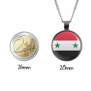 【送料無料】ジュエリー・アクセサリー シリアシルバーフラッグブロンズマイレリーラスルクーmylery raslecou avec motif syrie drapeau argent ou bronze 28mm 3