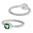 【送料無料】ジュエリー・アクセサリー シルバーリングクォーツグリーンsr5361gq7 bague en argent avec vert quartz