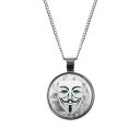 【送料無料】ジュエリー・アクセサリー パターンガイフォークスヴェンデッタシルバーマスクブロンmylery raslecou avec motif guy fawkes anonymous vendetta masque argent ou bron