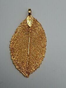 【送料無料】ジュエリー・アクセサリー ドリーナチュラルリーフペンダントヴィンテージジュエルpendentif feuille naturelle doree bijou vintage