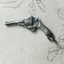 【送料無料】ジュエリー・アクセサリー リボルバーシルバーメタルペンダントビンテージpendentif revolver dop metal argente vintage pendant