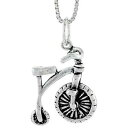 yzWG[EANZT[ Vo[X^[OnCXebvoCNy_gubNC^A`F[{bNXargent sterling highstep velo 3d pendentif breloque,18 italien boite chaine