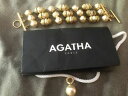 【送料無料】ジュエリー・アクセサリー アガサゴールドリングプリティパールペンダントagatha joli pendentif perle sur anneau ...