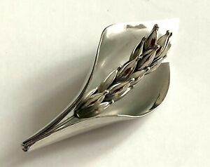 【送料無料】ジュエリー・アクセサリー ヴィンテージシルバーブローチmagnifique broche argente vintage 3d comme une sculpture 7cm neuve