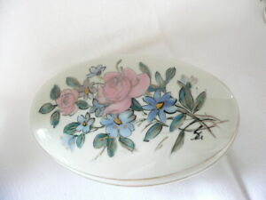 ̵ۥ奨꡼꡼ ⡼奿ϥǥtharaux bonbonniere ou boite a bijoux en porcelaine de limoges a decor de fleur