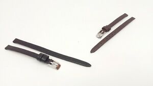 【送料無料】ジュエリー・アクセサリー レザーウォッチストラップbracelet montre en cuir disponible de 6mm a 10mm, noir et marron