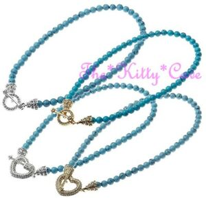 ジュエリー・アクセサリー プレシャスターコイズパールロックヒーリングネックレスveritable semiprecieuses turquoise perles bascule meditation guerison collier