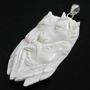 【送料無料】ジュエリー・アクセサリー ハンドバイソンシルバーペンダントスカルプライダートリオ3 cav..