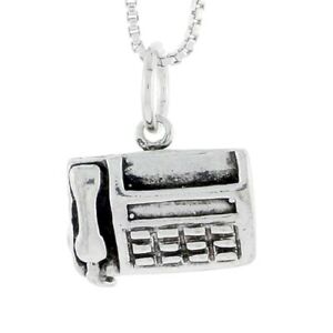 【送料無料】ジュエリー・アクセサリー シルバースターリングファックスマシンペンダントブレロックイ..