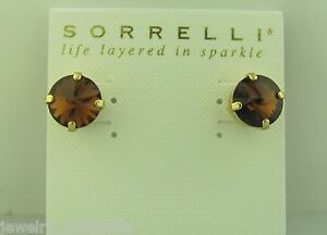 【送料無料】ジュエリー・アクセサリー ソレッリゴールドリーフイヤリングブライトゴールドトーンカラーsorrelli gold leaf earrings ecm14bggol bright 10k gold tone color