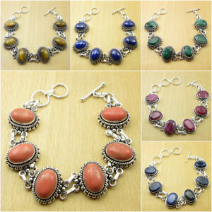 【送料無料】ジュエリー・アクセサリー シルバーメッキオレンジターコイズブレスレット925 silver plated orange copper turquoise amp; other gems bracelet your choice