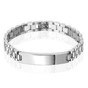 【送料無料】ジュエリー・アクセサリー ステンレスクラシックメンズリンクブレスレットstainless steel classic 10mm mens 85 engravable link id bracelet 【送料無料】ジュエリー・アクセサリー ステンレスクラシックメンズリンクブレスレットstainless steel classic 10mm mens 85 engravable link id bracelet