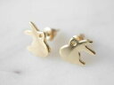 【送料無料】ジュエリー・アクセサリー イヤリングインラビットウサギウサギゴールドイースターpetite boucles doreilles en lapin forme lapin lapin or paques