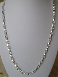 【送料無料】ジュエリー・アクセサリー ヴィンテージレトロチェーンリンクシルバーchaine collier retro bijou vintage signe monet maillons couleur argent poli 454