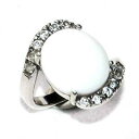 【送料無料】ジュエリー・アクセサリー リングアゲートジルコニウムリングbague argent massif 925 agate blanche zirconium t 54 bijou ring