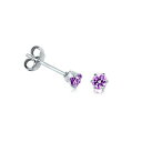 ジュエリー・アクセサリー アメジストシルバーイヤリングサイズveritable aaa amethyste 925 argent boucles doreilles taille 3500mm