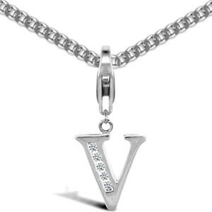 【送料無料】ジュエリー・アクセサリー ロンドンシルバージルコーネペンダントチェーンnouvelle annoncejewelco london argent zircone identite pendentif initiale v 457cm chaine