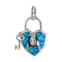 【送料無料】ジュエリー・アクセサリー シルバースターリングオパールキーオブマイハートペンダントargent sterling opale cle de mon coeur pendentif(4)
