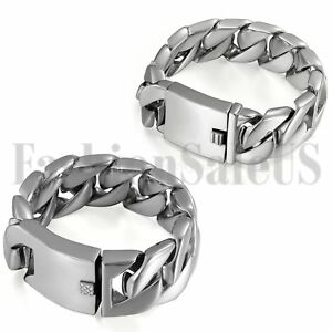 yzWG[EANZT[ YXeXoCJ[`F[uXbgpolished mens 2430mm heavy stainless steel id curb large biker chain bracelet