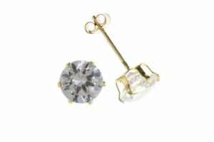 【送料無料】ジュエリー・アクセサリー ゴールドジルコンキュービクイヤリング9ct or 5mm zircon cubique boucles doreilles