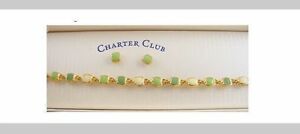 【送料無料】ジュエリー・アクセサリー クラブブレスレットイヤリングゲームjeu du bracelet et boucles doreilles de la charter club