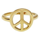 【送料無料】ジュエリー・アクセサリー バローグゴールドプレートサイズニューファンドランドbague peace and love en plaque or 750000 taille 58 disponible femme neuve