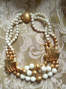 【送料無料】ジュエリー・アクセサリー コラーナヴィンテージビジテリアヴィンテージオロパンナcollana vintage bigiotteria vintage oro, panna